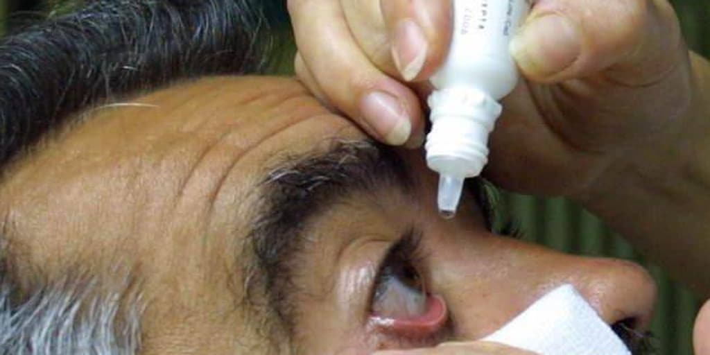 outbreak due to eye drops contaminated with a bacterium