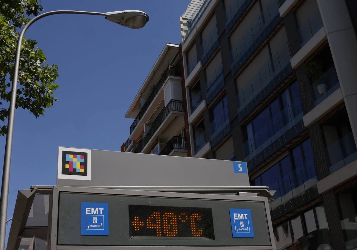Ola de calor en Madrid