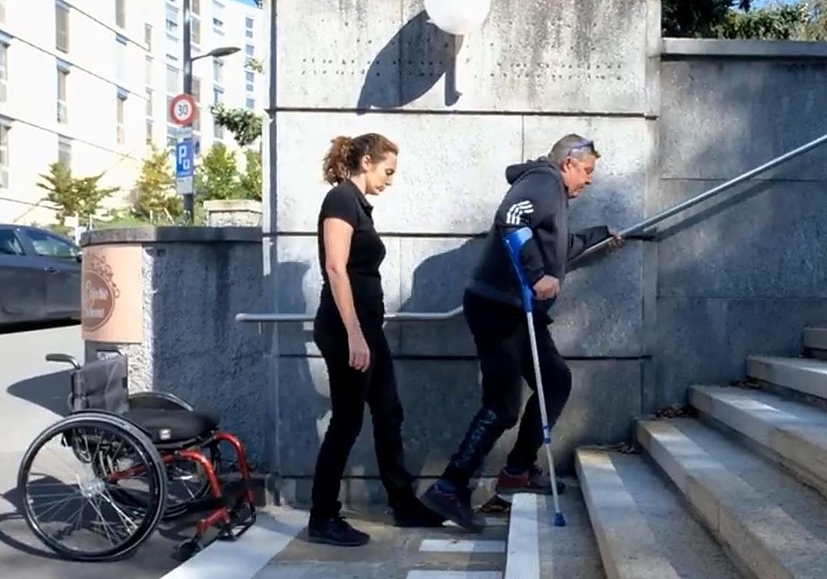 Wolfgang Jäger, el paciente que ha recuperado la capacidad de caminar