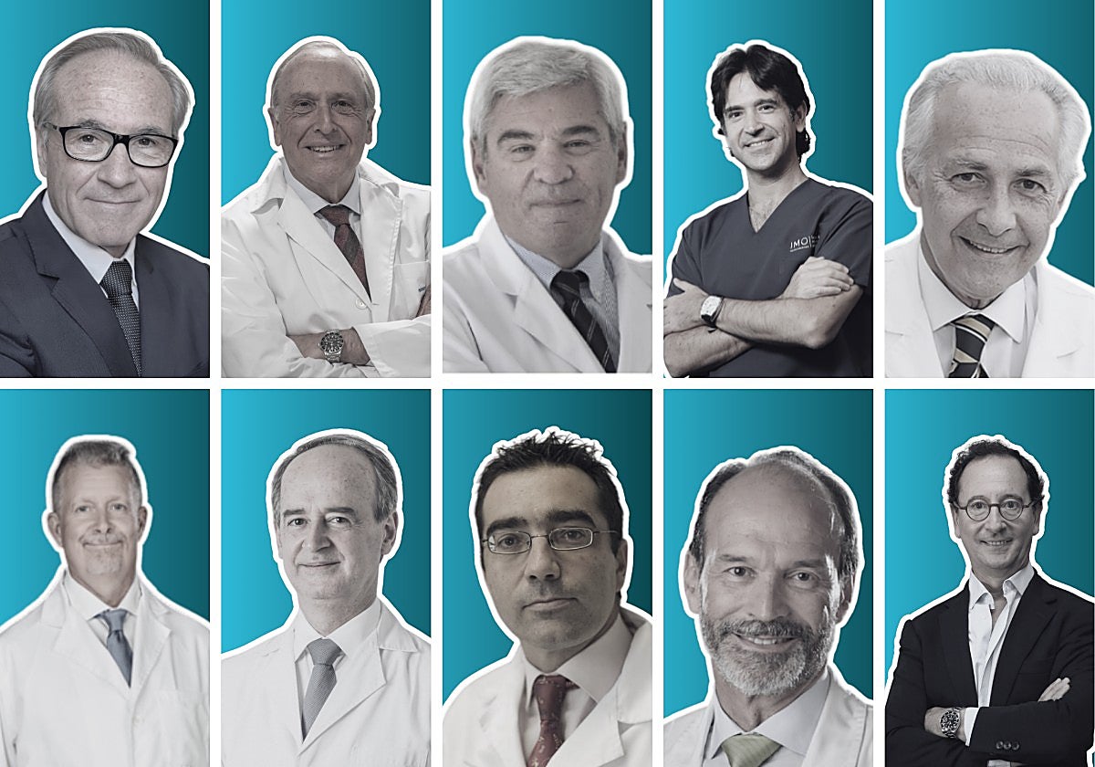 De izquierda a derecha y de arriba a abajo: Carlos Mateo García, Luis Fernández Vega, Alfredo Adán Civera, Marco Sales Sanz, Borja Corcostegui Guraya, Francisco José Muñoz Negrete, Javier Mendicute, Julián García Feijoo, José María Ruiz Moreno y José Manuel Benítez del Castillo