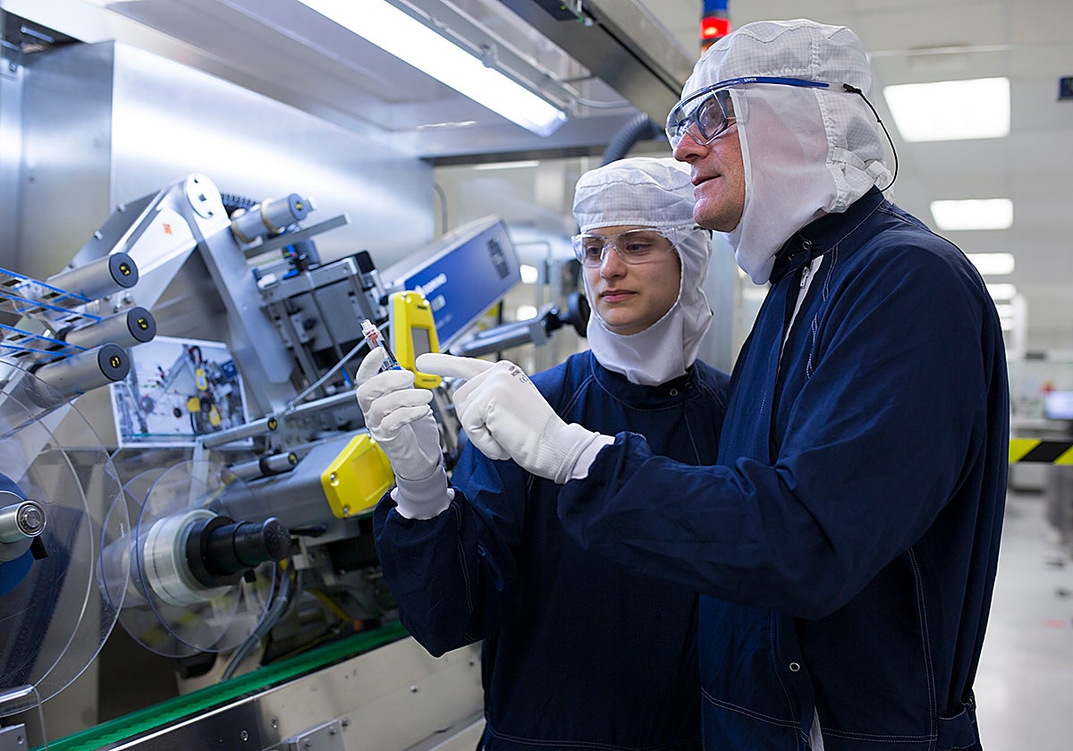 Planta de producción de inyectables de la farmacéutica Lilly, donde se fabrica tirzepatide (Mounjaro), su otro tratamiento antiobesidad