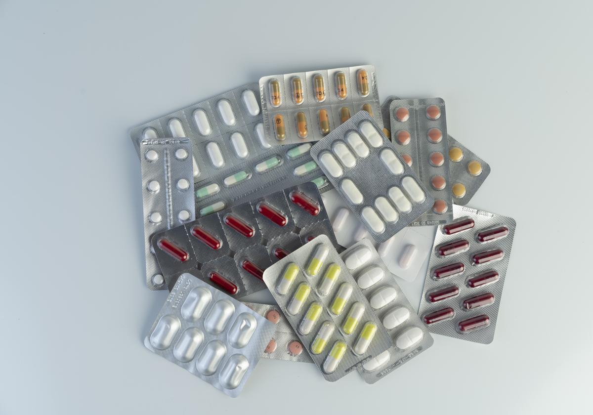 Blisters de medicamentos.