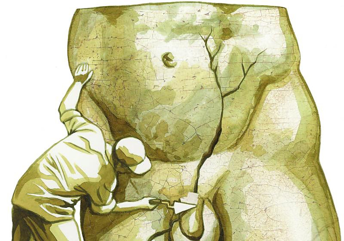 Ilustración aparato reproductor masculino