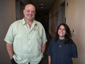 Los investigadores Rafael Cabo y María Emilia Fernández