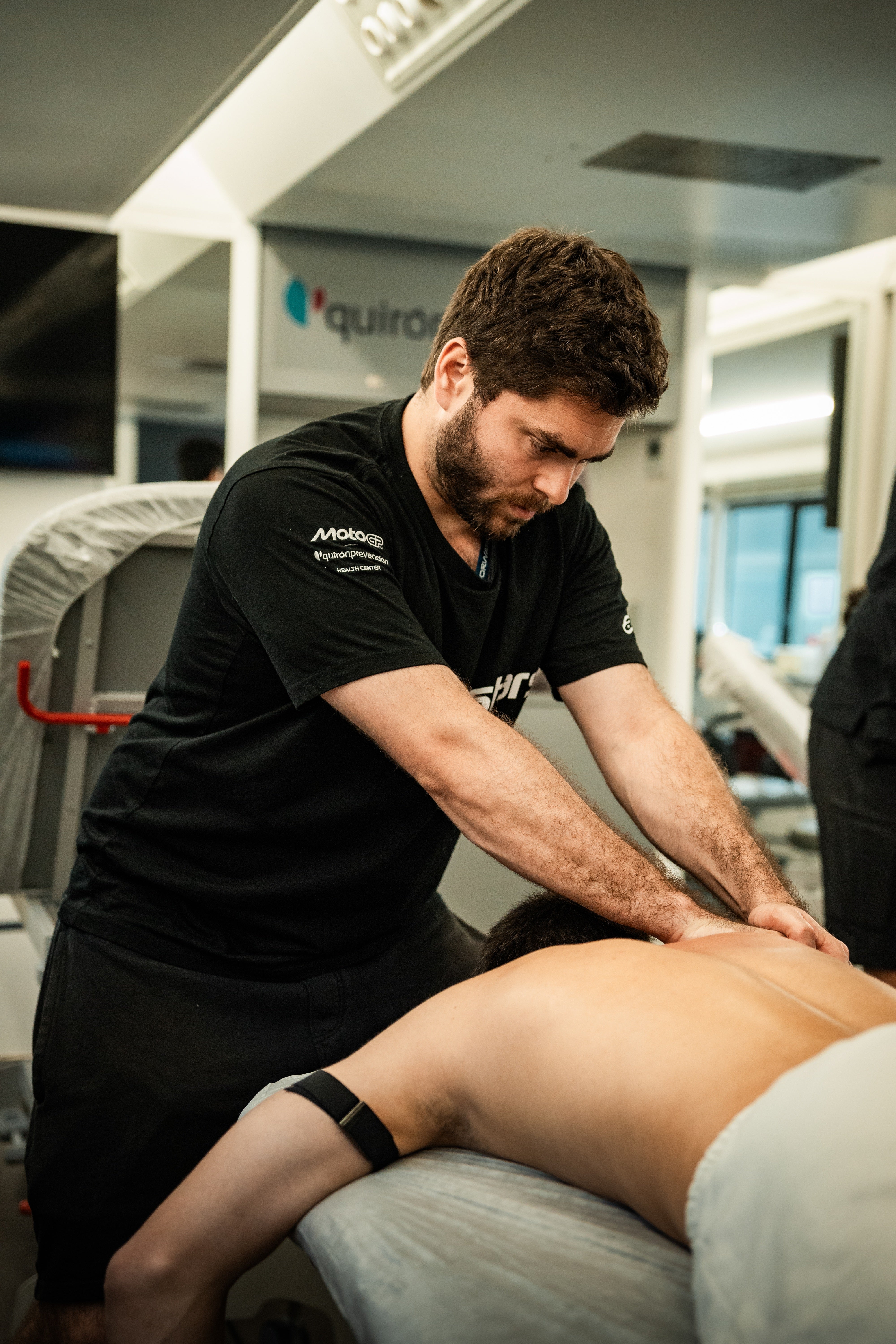 Alejandro Escorral de Miguel, Physiotherapist at MotoGP Health Center Chiron Prevention