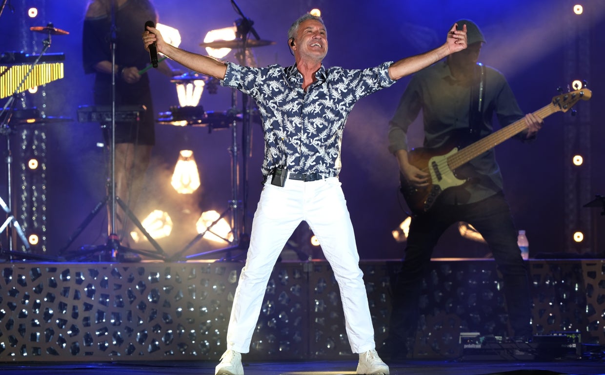 Sergio Dalma, durante su concierto en el Tío Pepe Festival