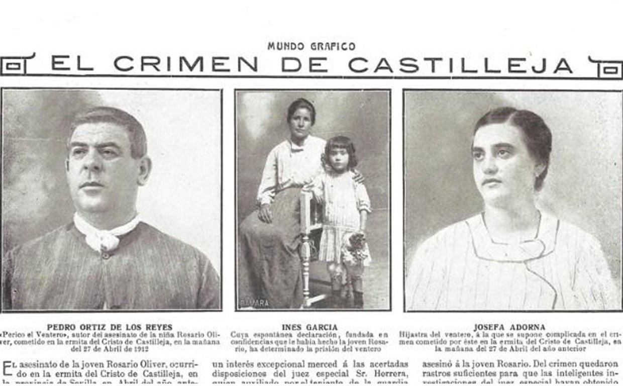 Un recorte de Mundo Gráfico, que fue una de las publicaciones de la época que siguió el caso, publicando fotografía de los principales protagonistas del caso
