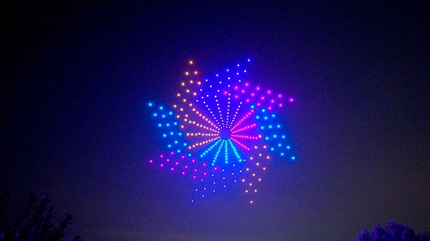 Espectáculo aéreo con drones