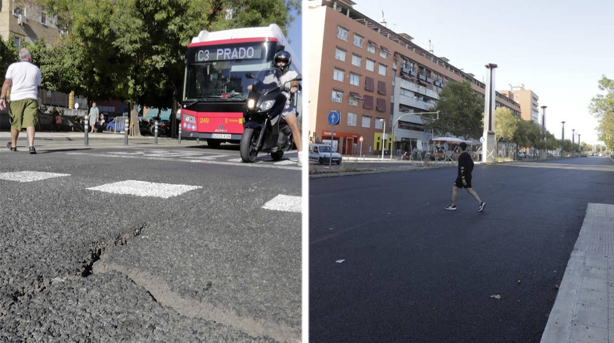 La avenida Jiménez-Becerril de Sevilla concluye sus obras y se reabrirá al tráfico en unos días