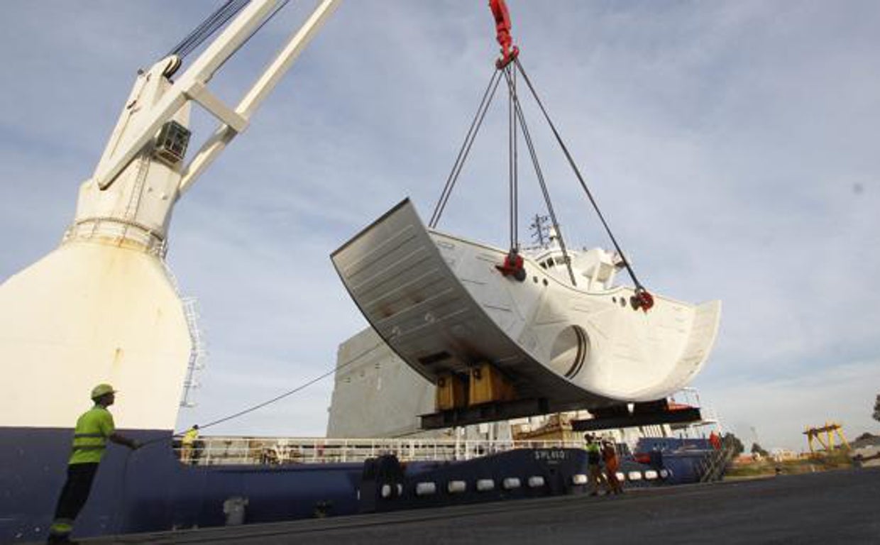 Llegada de la tuneladora al Puerto de Sevilla