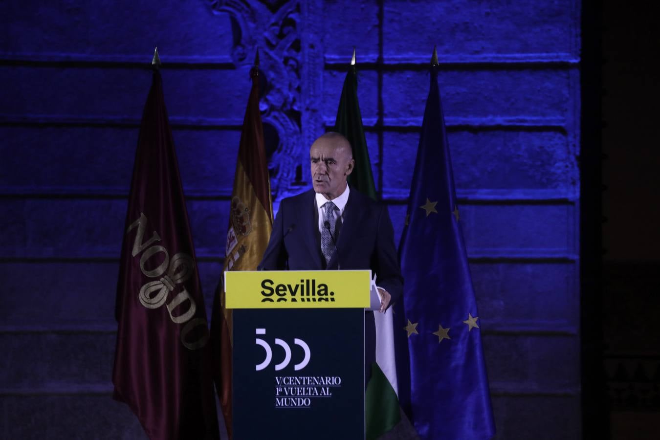 El Rey Felipe VI preside los actos de clausura del V Centenario de la I Vuelta al Mundo en el Real Alcázar de Sevilla