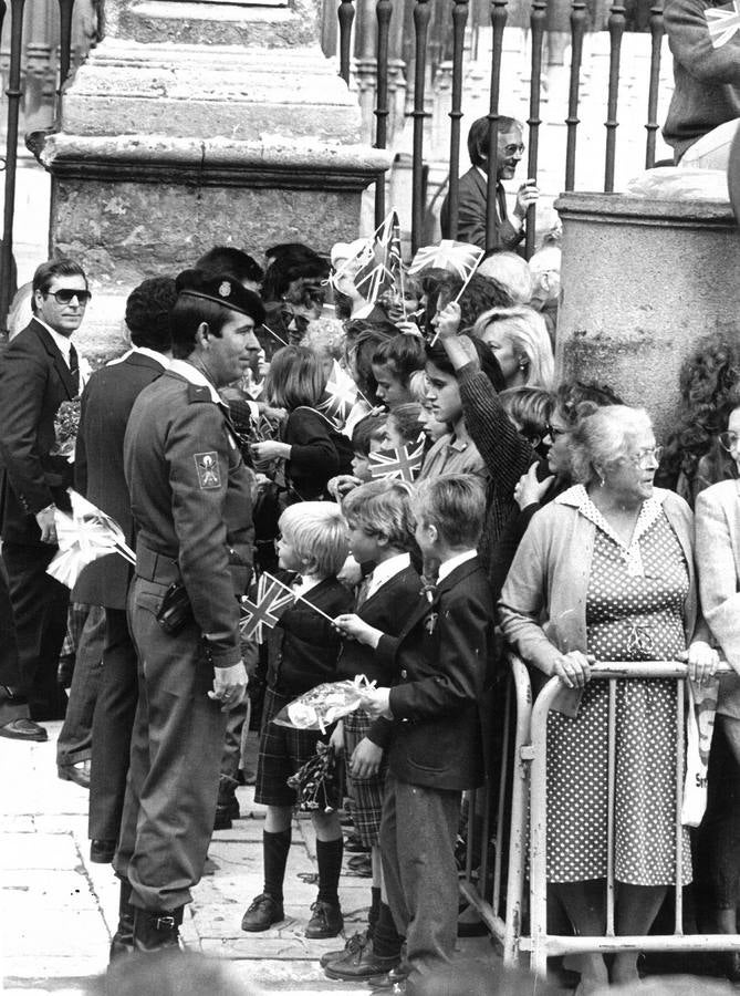 Visita de la Reina Isabel II y el Duque de Edimburgo a Sevilla en 1988