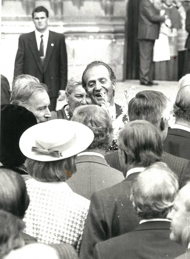Visita de la Reina Isabel II y el Duque de Edimburgo a Sevilla en 1988