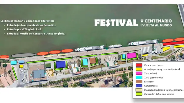 Mapa del recinto del festival