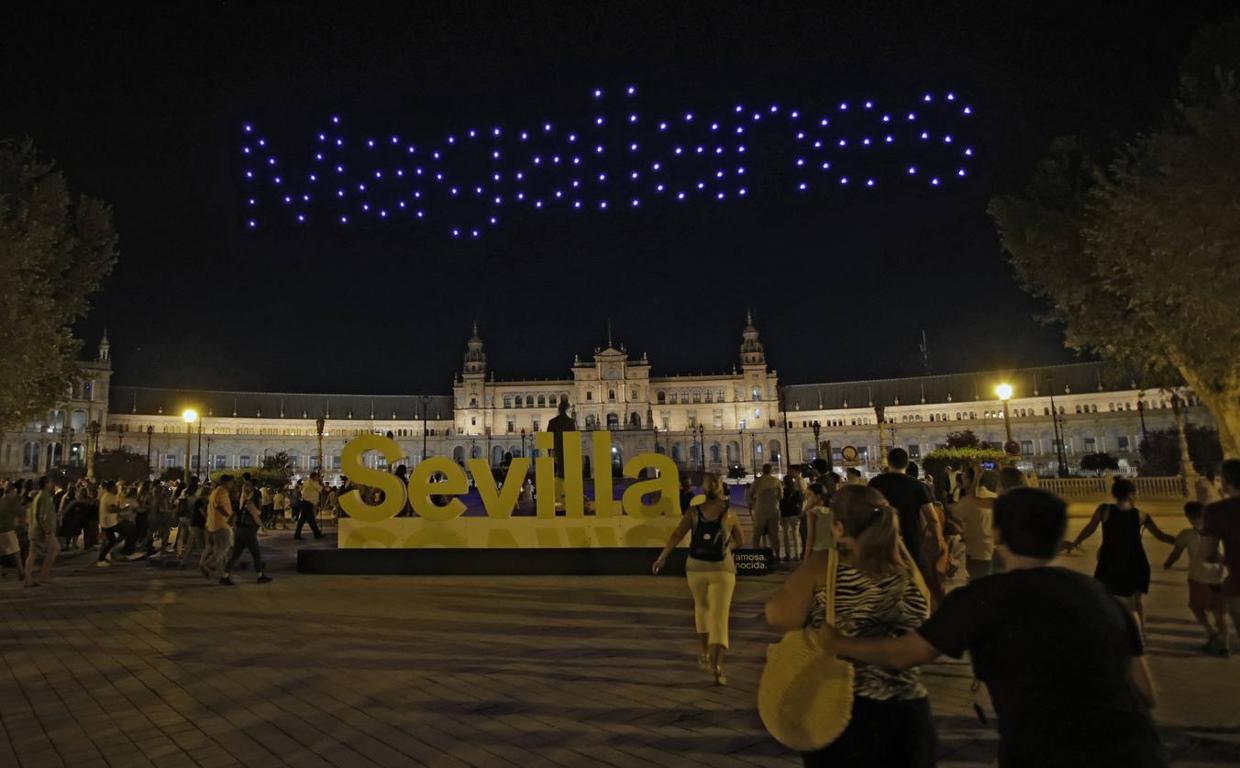 Una imagen del espectáculo del viernes por la noche
