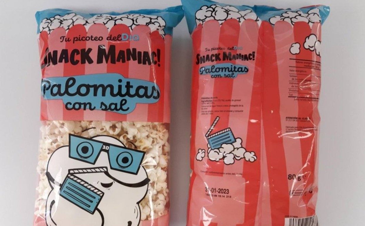 Palomitas con sal de Dia