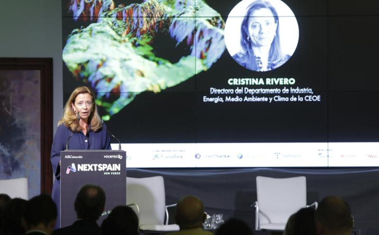 Cristina Rivero, directora del departamento de Industria, Energía, Medio Ambiente y Clima de la CEOE