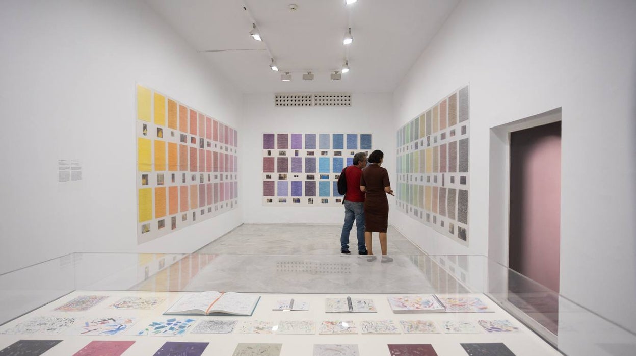 La inauguración de la exposición ‘Sobre el papel’, en el Centro Andaluz de Arte Contemporáneo