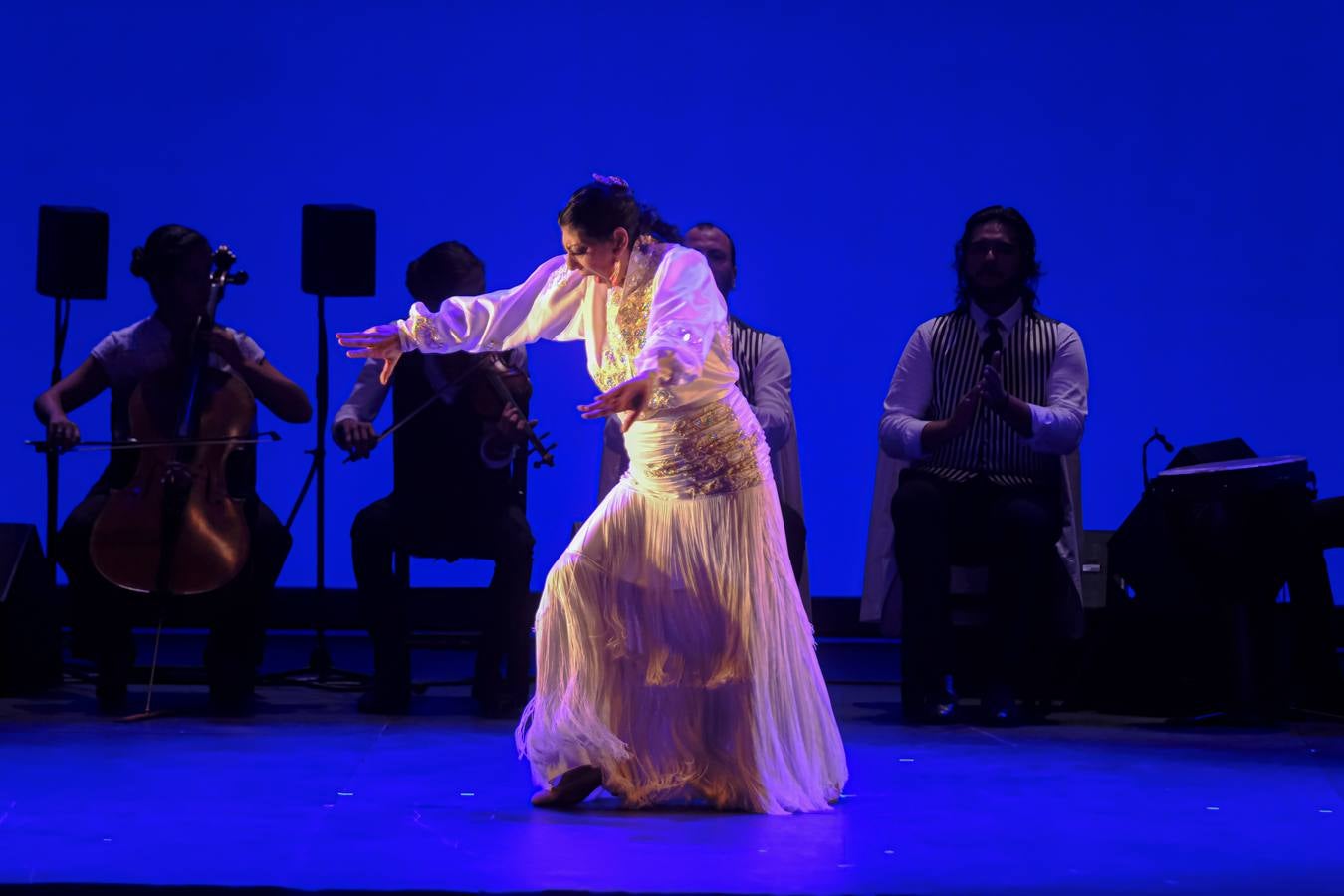 Un momento del espectáculo de Manuela Carrasco en el Teatro de la Maestranza