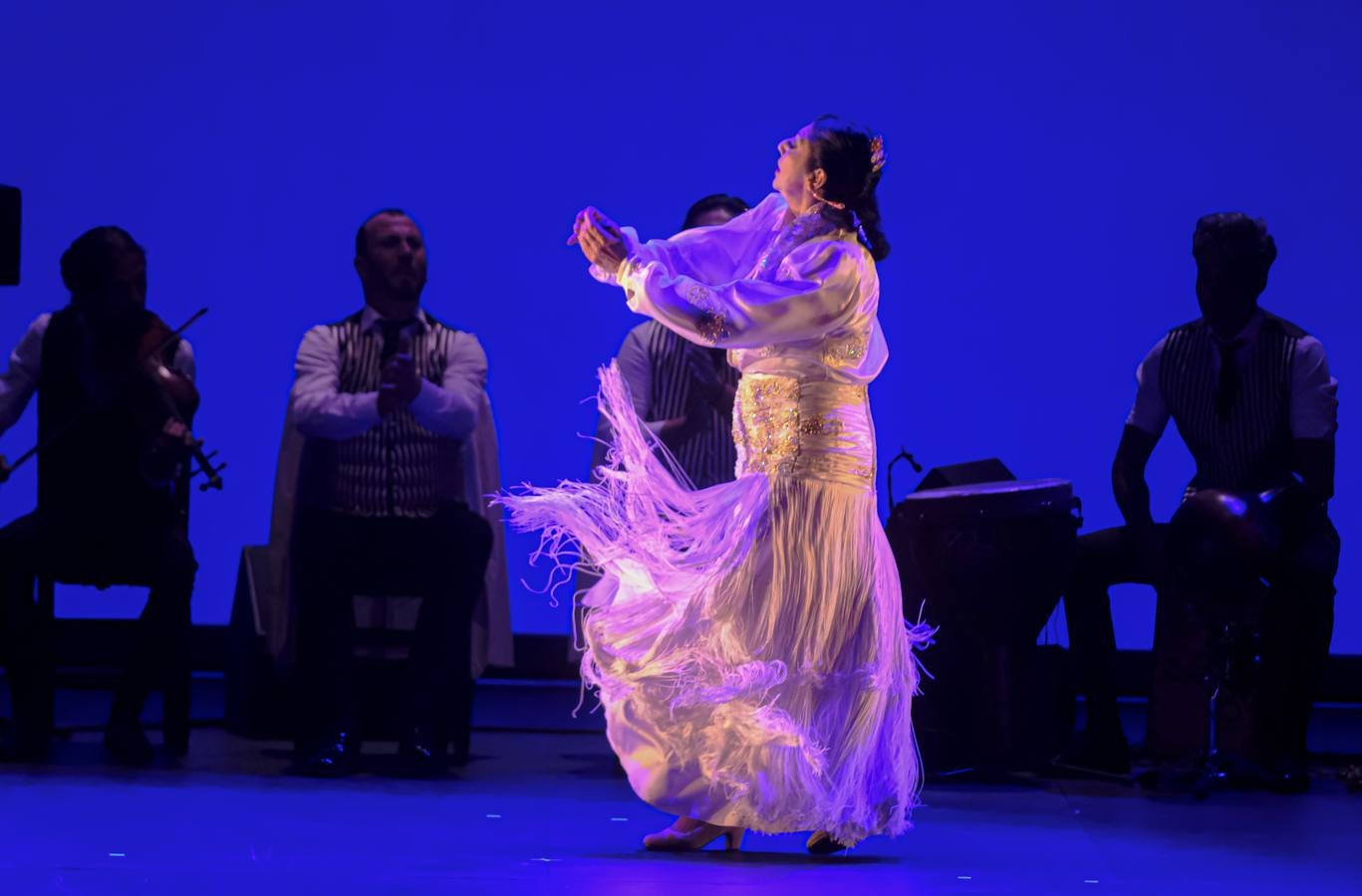 Un momento del espectáculo de Manuela Carrasco en el Teatro de la Maestranza