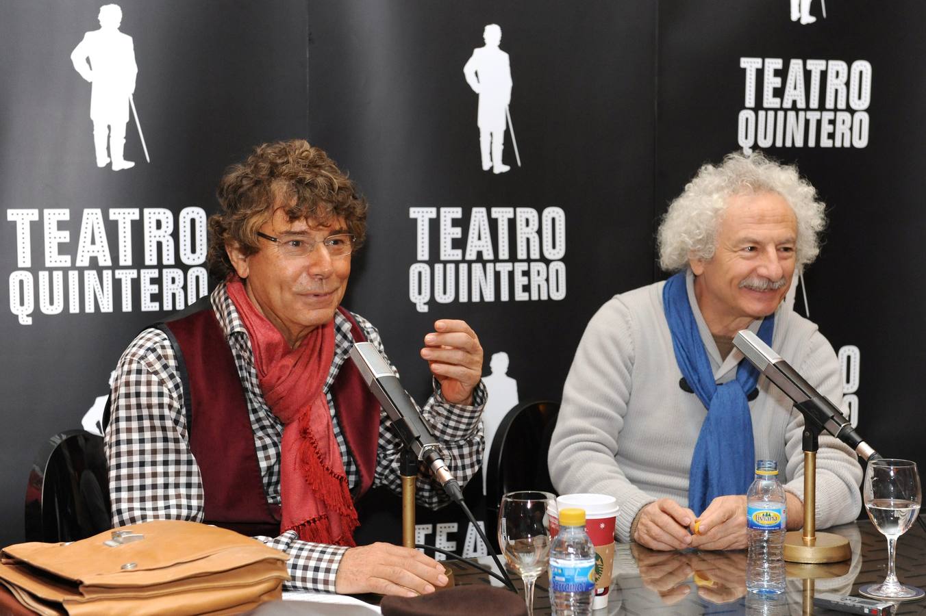 Con el actor Rafael Álvarez 'El Brujo'