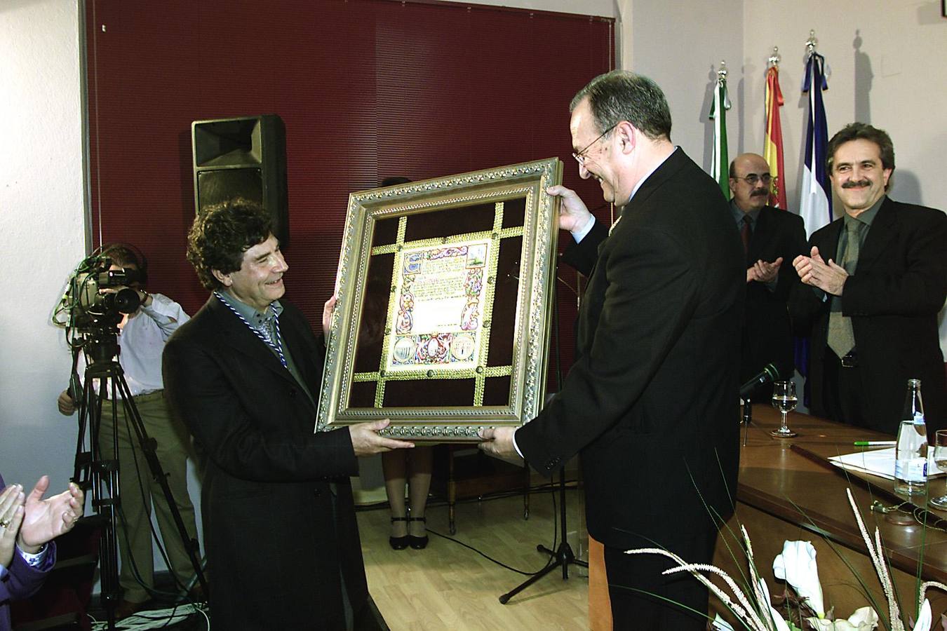 Quintero recibió un homenaje en su pueblo, San Juan del Puerto (Huelva)