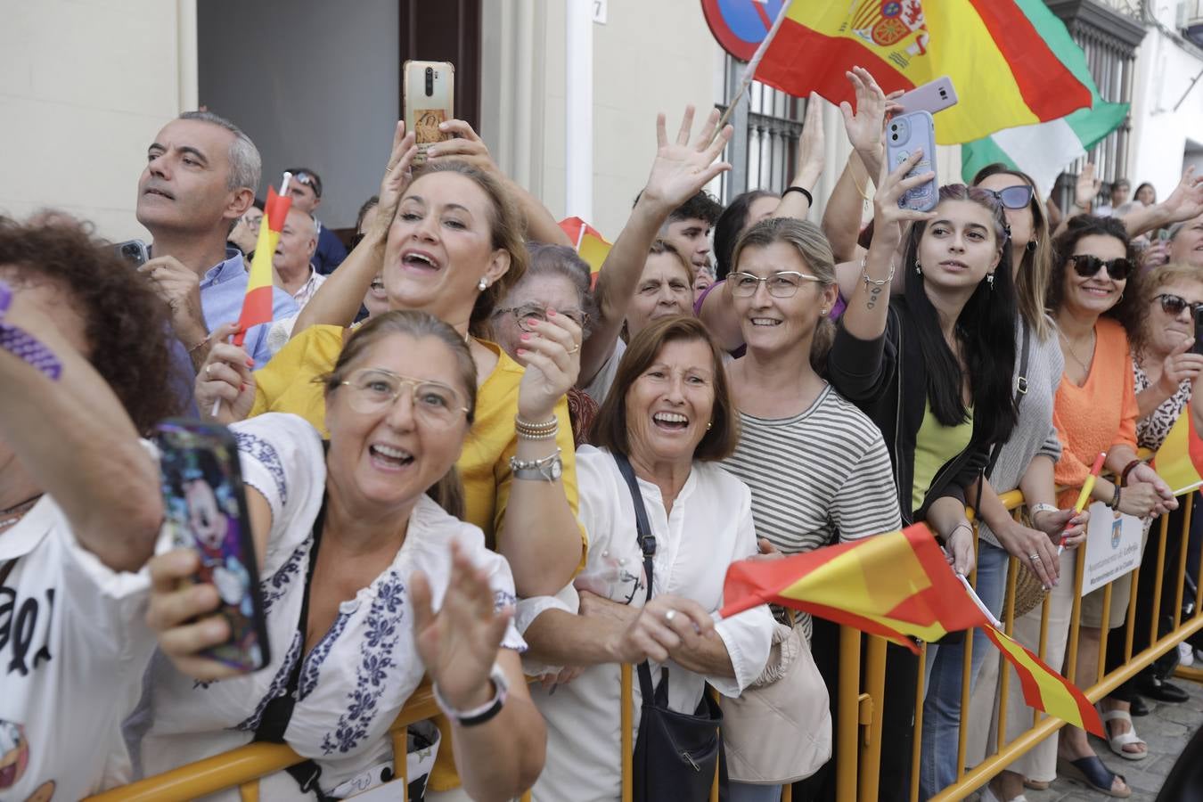 Los vecinos de Lebrija se volcaron con el Rey Felipe VI