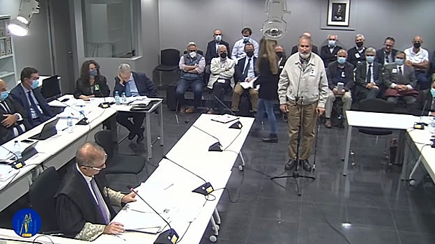 El exconcejal del PSOE Manuel Gómez Lobo durante su declaración