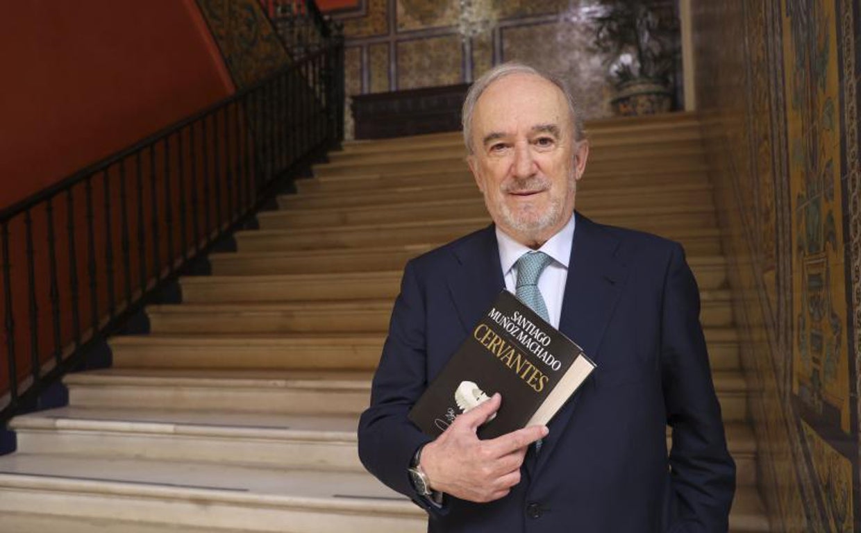 Santiago Muñoz Machado antes de la presentación de su libro