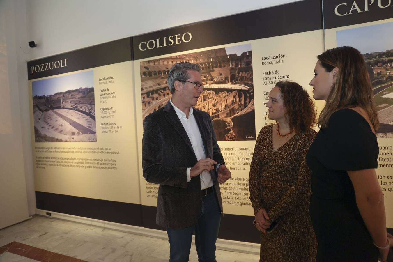 Inauguración de la exposición 'Un coloso para Itálica'.