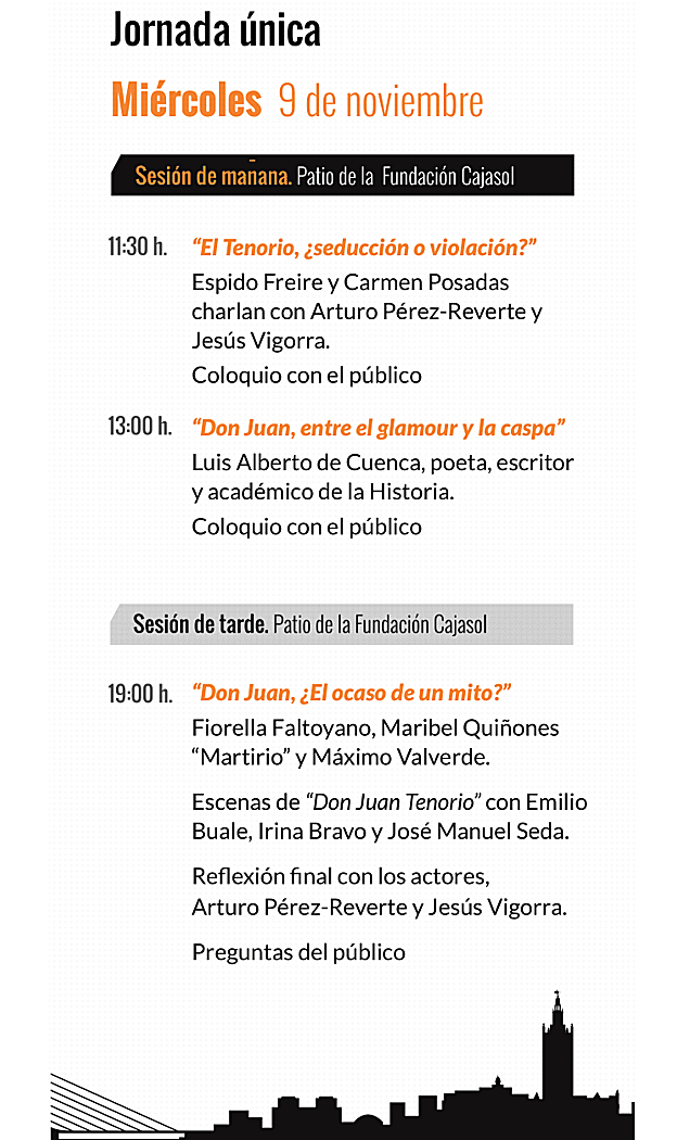 Sigue, en directo, la nueva edición de &#039;Letras en Sevilla&#039; centrada en la figura de Don Juan Tenorio