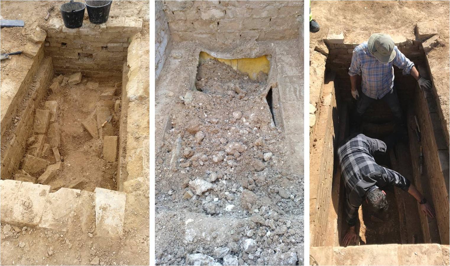 Imágenes de la tumba descubierta por el arqueólogo Alejandro Jiménez y los objetos de valor que albergaba