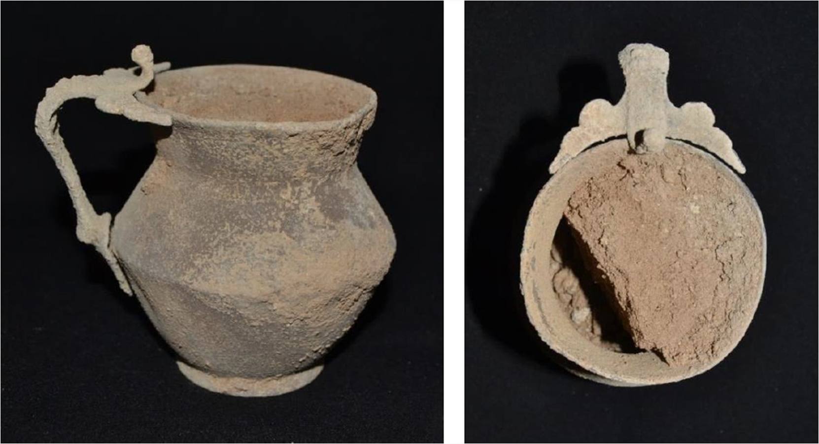 Imágenes de la tumba descubierta por el arqueólogo Alejandro Jiménez y los objetos de valor que albergaba