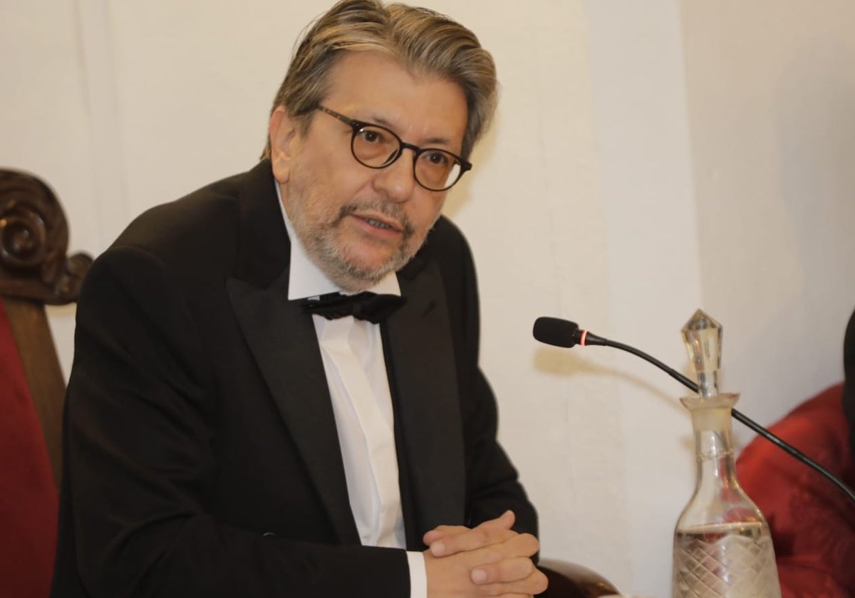 Ignacio Camacho en el acto de este domingo / La lectura completa del discurso de ingreso