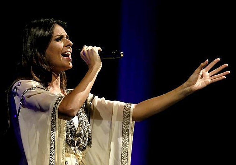 Cuca Roseta durante su actuación en el Lope de Vega en 2015