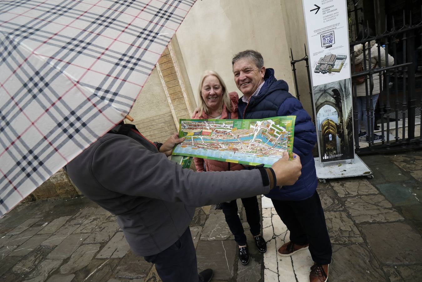 Imágenes que ha dejado la lluvia en el centro de la ciudad