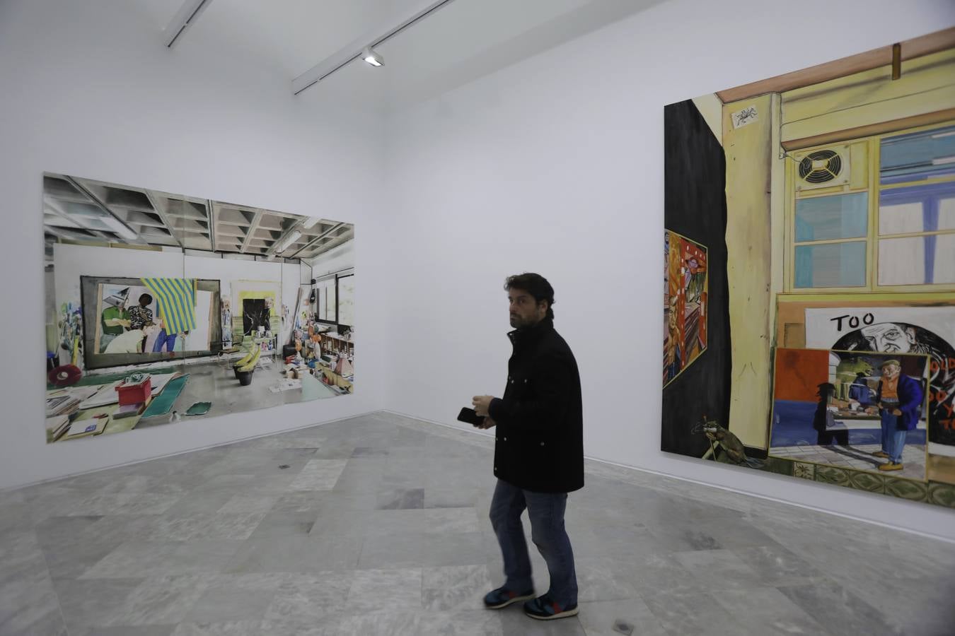 Presentación de la exposición "Devenir pinturas" en el CAAC de Sevilla