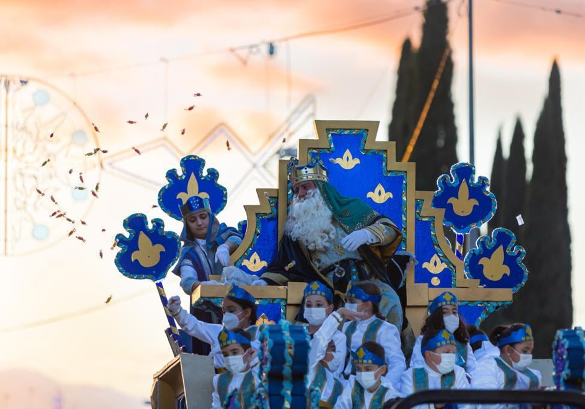 Trono del Rey Melchor en Alcalá de Guadaíra