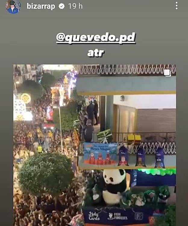 Bizarrap y Quevedo comparten el vídeo más viral de la Cabalgata de Reyes Magos de Sevilla