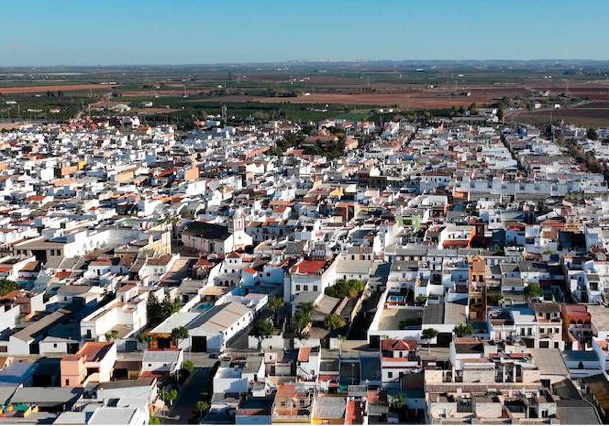 Vista del municipio sevillano de Brenes