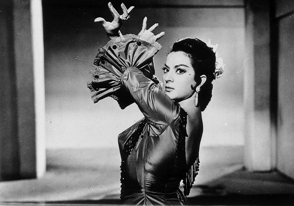 Lola Flores, en una de sus actuaciones