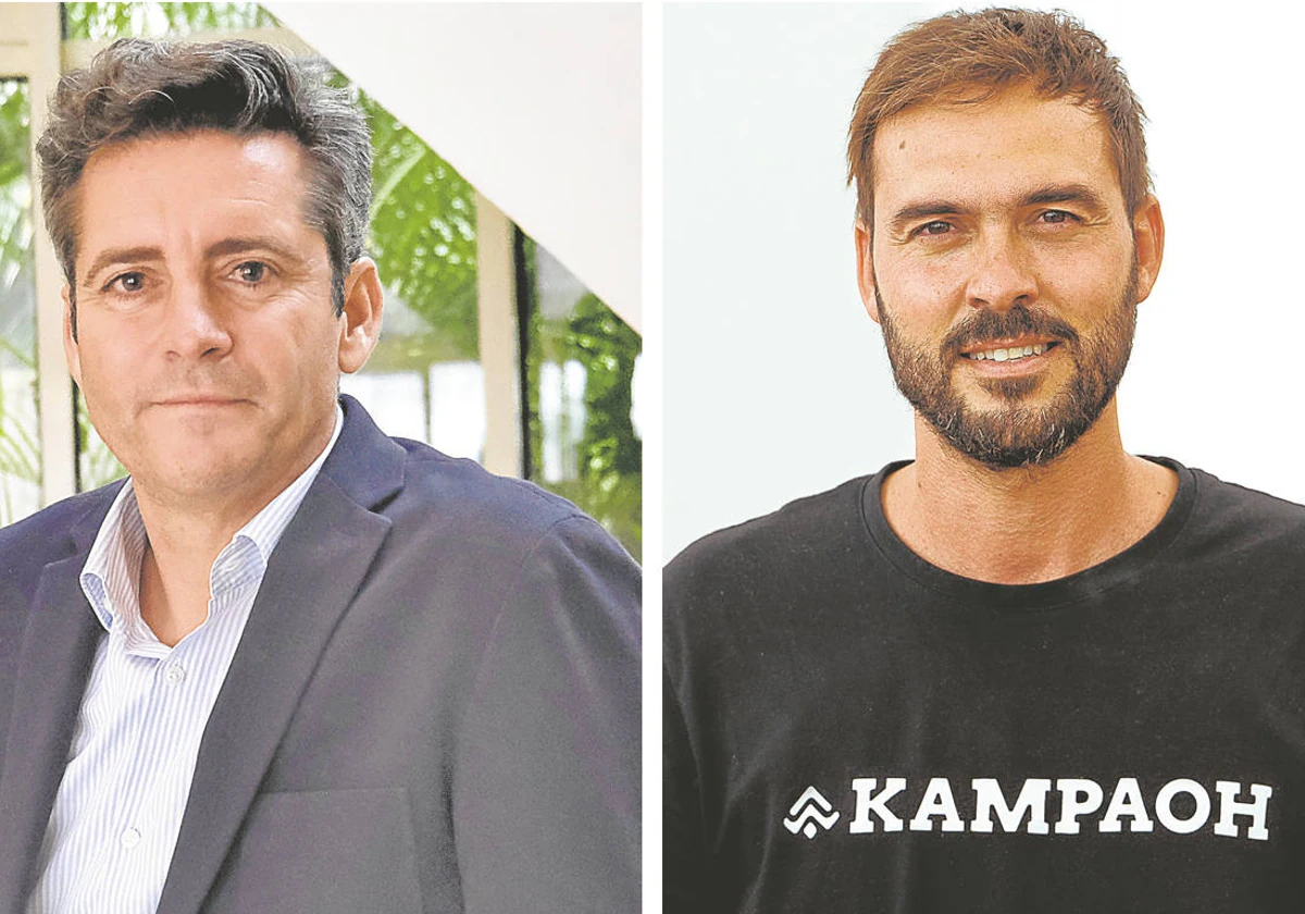 Ángel González, director de la gestora Alter Capital, y Salvador Lora, CEO y máximo accionista de la empresa sevillana Kampaoh