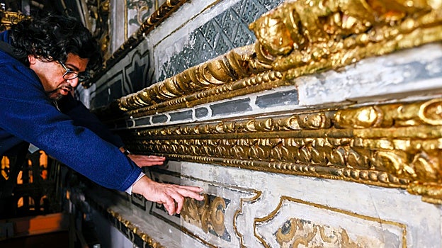 Los techos de la capillita de San José, los cuales se están