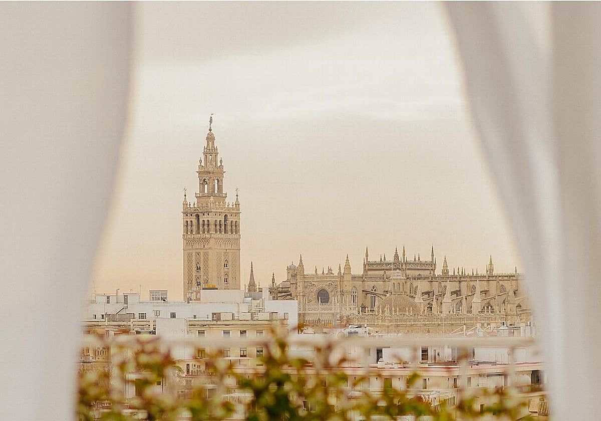 Vistas de la Giralda desde el Hotel Colón