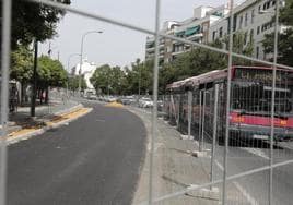 El Ayuntamiento de Sevilla renueva el pavimento de las calles General Polavieja y Jovellanos y del carril bus de Ronda de Capuchinos