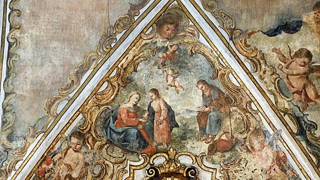 Una de las escenas de la vida de San José que han sido restauradas