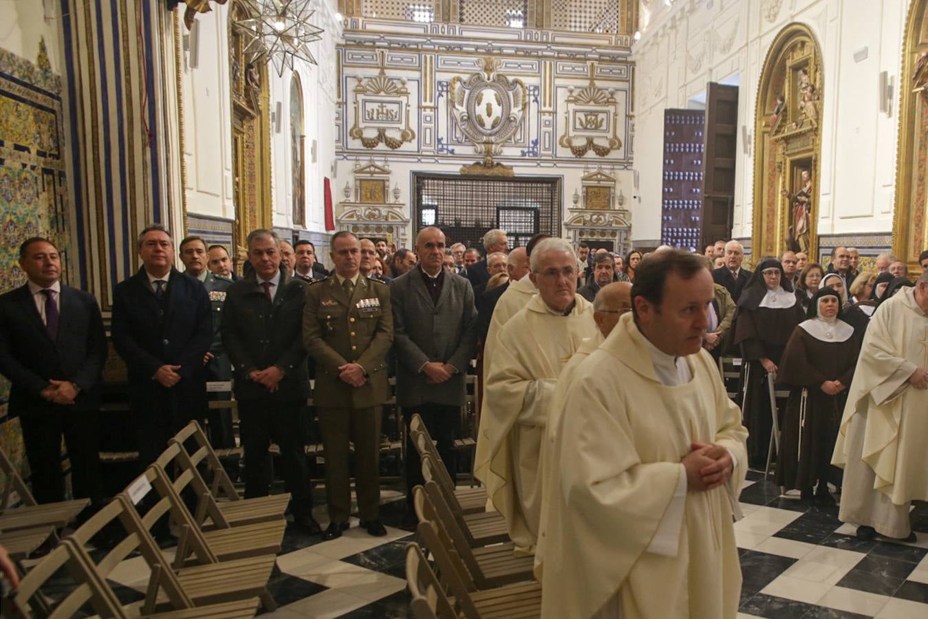 Monseñor José Ángel Saiz Meneses bendijo este viernes la iglesia del convento de Santa Clara, que abre al público tras su restauración