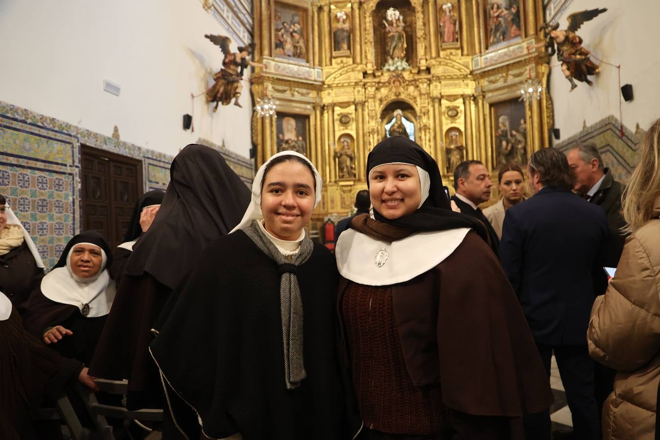 Monseñor José Ángel Saiz Meneses bendijo este viernes la iglesia del convento de Santa Clara, que abre al público tras su restauración