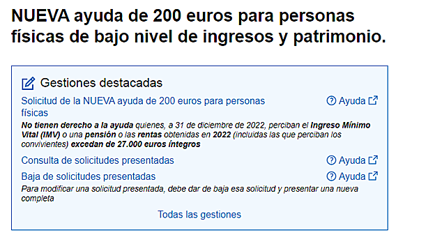 Ayuda de 200 euros: cómo saber si te la han concedido