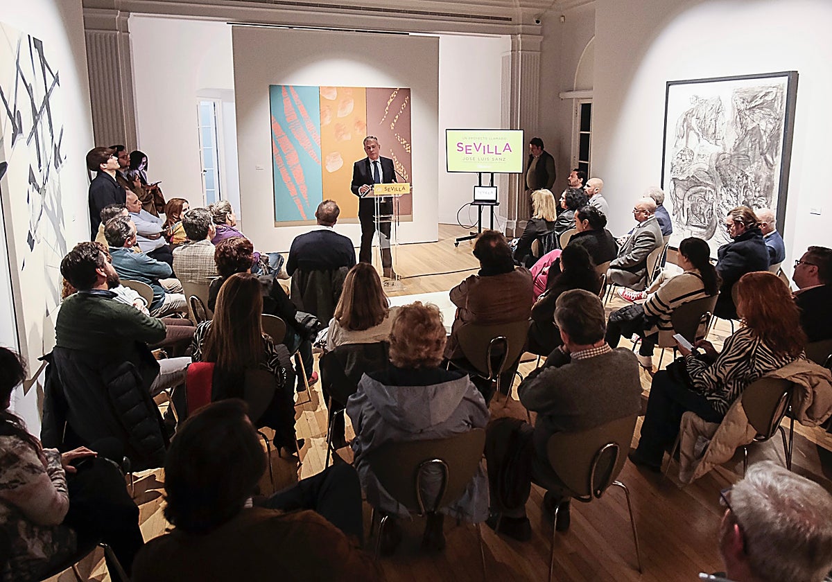 José Luis Sanz, ante los profesionales culturales